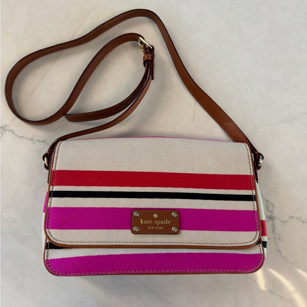 Kate Spade Multicolor Striped Crossbody Bag